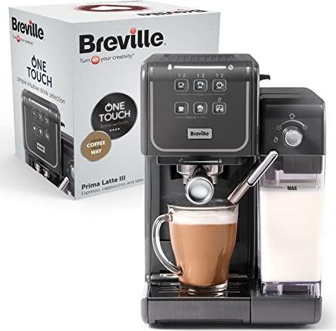 ¡Adquiere la cafetera Prima Latte III con descuento y disfruta de auténtico café italiano en casa!