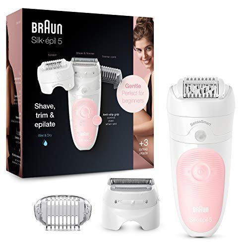 ¡Ahorra en tu próxima depilación! Braun Silk Epil 5: depiladora 3 en 1, uso en mojado e inalámbrico.