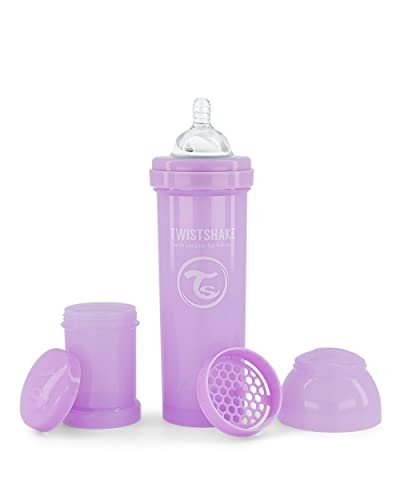 ¡Aprovecha ahora el descuento limitado en el biberón Twistshake morado pastel!