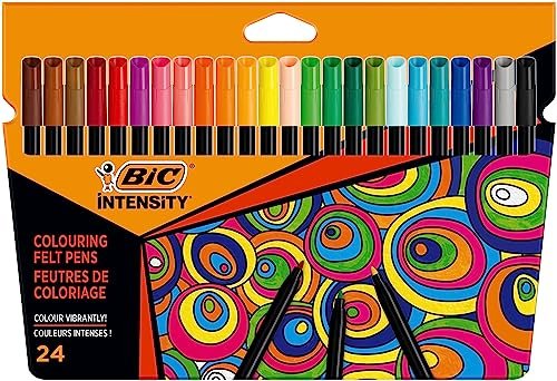 ¡Aprovecha la oferta y desata tu creatividad con el set de 24 rotuladores BIC Intensity!