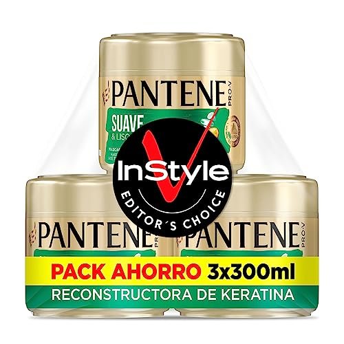 ¡Logra un cabello suave y liso con este pack de 3 mascarillas Pantene al mejor precio!