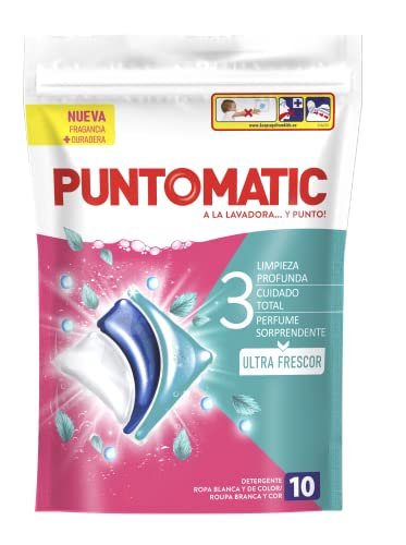 ¡Ahorra hasta un 50% en el pack de detergente en cápsulas Puntomatic y mantén tu ropa blanca y de color impecable!