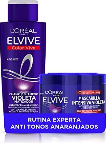 Consigue un rubio perfecto con la rutina de Elvive: Champú y mascarilla matizador violeta