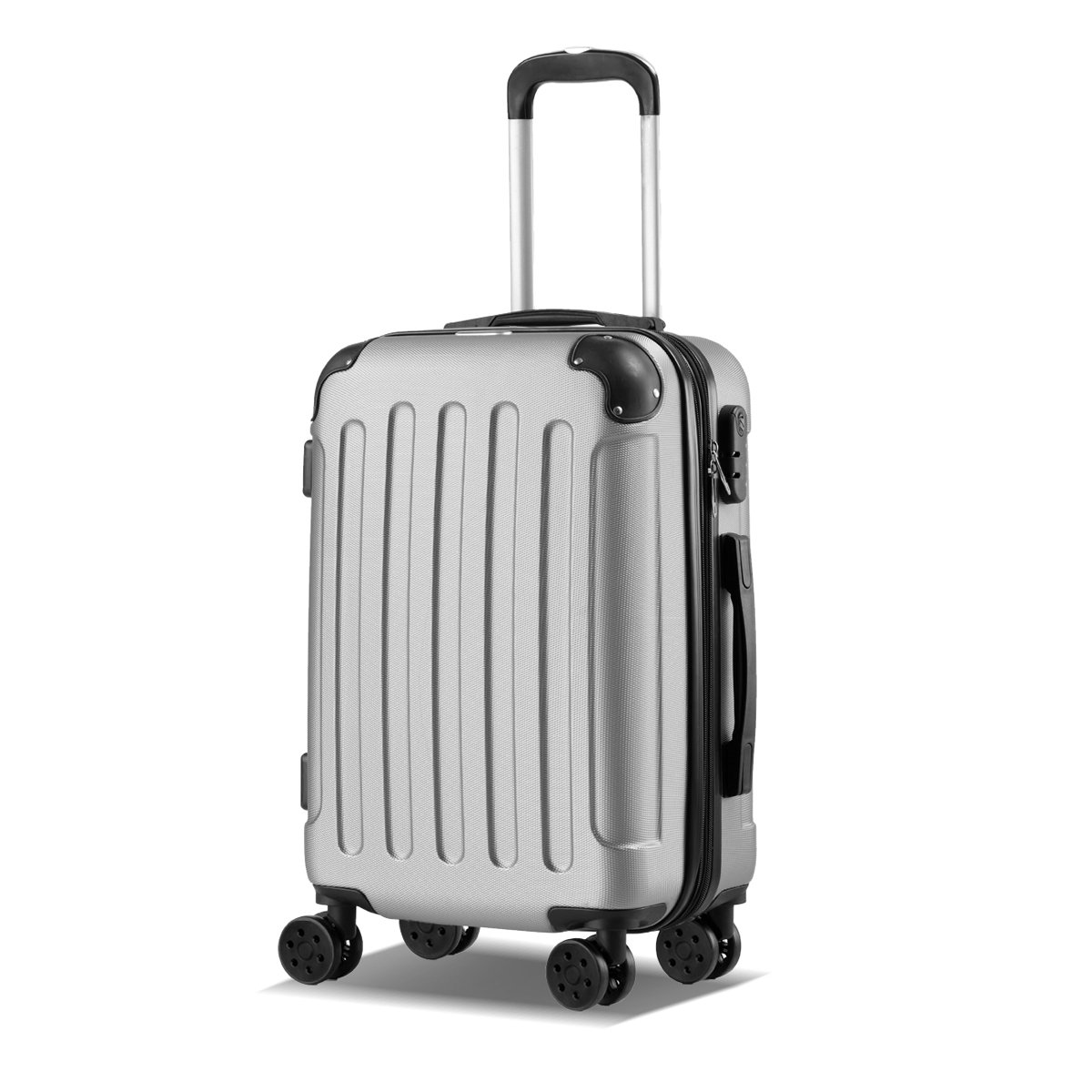 ¡Viaja ligero y con estilo con esta increíble maleta de equipaje pequeña de 4 ruedas semirrígida a un precio irresistible!