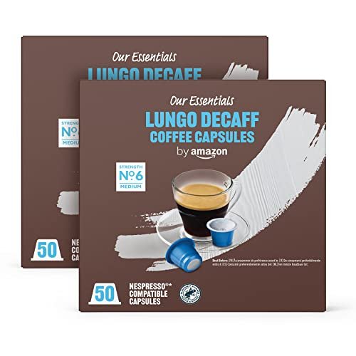 Disfruta el café perfecto en casa: 100 cápsulas de café Lungo Descafeinado para Nespresso, ¡envío Prime gratis!