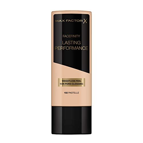 ¡Aprovecha el precio irresistible en los tonos 102 y 106 de la base Max Factor Lasting Performance!