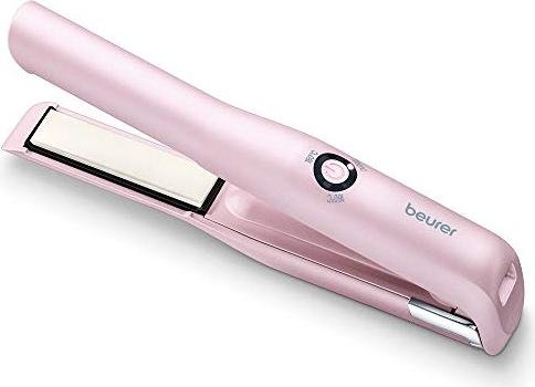 ¡Compra ahora la plancha de pelo inalámbrica Beurer con carga USB y ajuste de temperatura!
