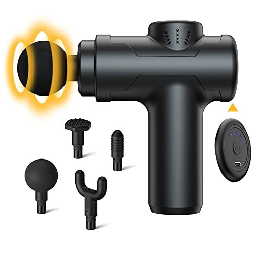 ¡Ahorra y relájate con esta mini pistola de masaje! ¡Cupón exclusivo para 6 velocidades y kit de 4 cabezales!