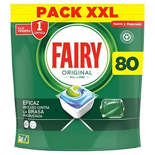 Ahorra tiempo y dinero con el increíble pack de 80 cápsulas Fairy Original