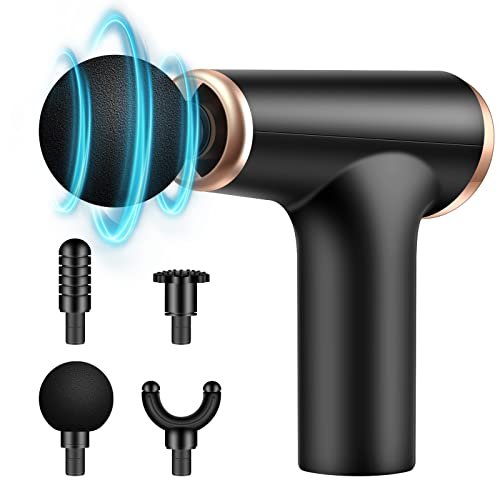 ¡Descubre la mejor oferta en mini pistola de masaje con 4 cabezales incluidos!