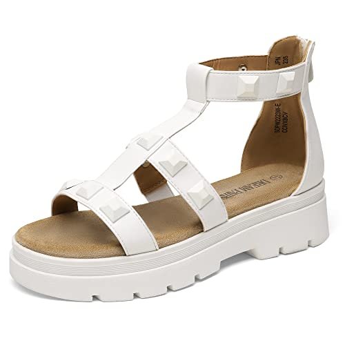 ¡Descuento imperdible en sandalias planas con plataforma para mujer!
