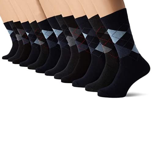 ¡Increíble descuento en el maxi pack de 12 pares de calcetines altos de algodón FM London!