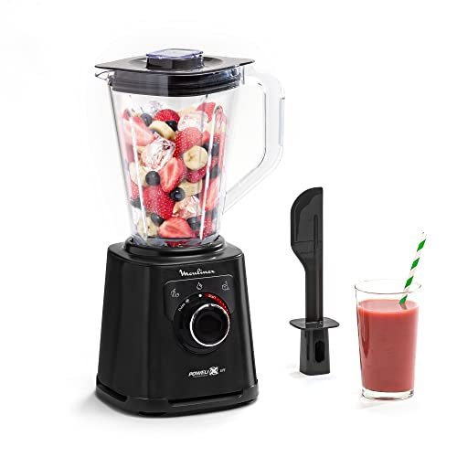¡Ahorra ahora con el increíble descuento en la potente batidora de vaso Moulinex 1200W!