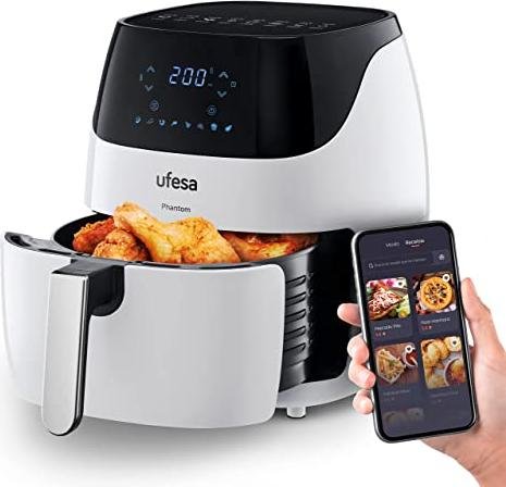 ¡Aprovecha el descuento exclusivo en la potente freidora de aire Ufesa de 5L con Wifi y 1500W!