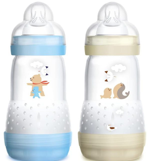 ¡Ahorra ahora con el pack de 2 biberones MAM anti cólicos!