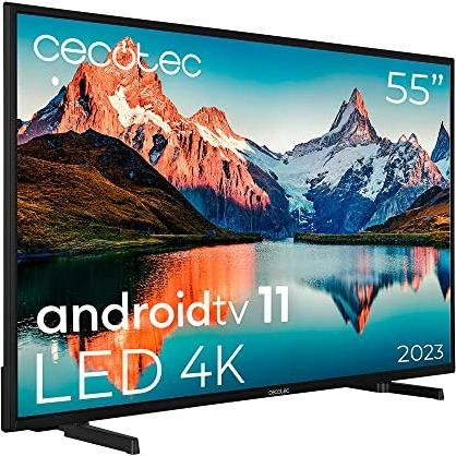 ¡Ahorra un 50% en el televisor Cecotec LED 4K de 55 con Chromecast Integrado, AndroidTV 11 y Dolby Vision y Atmos!
