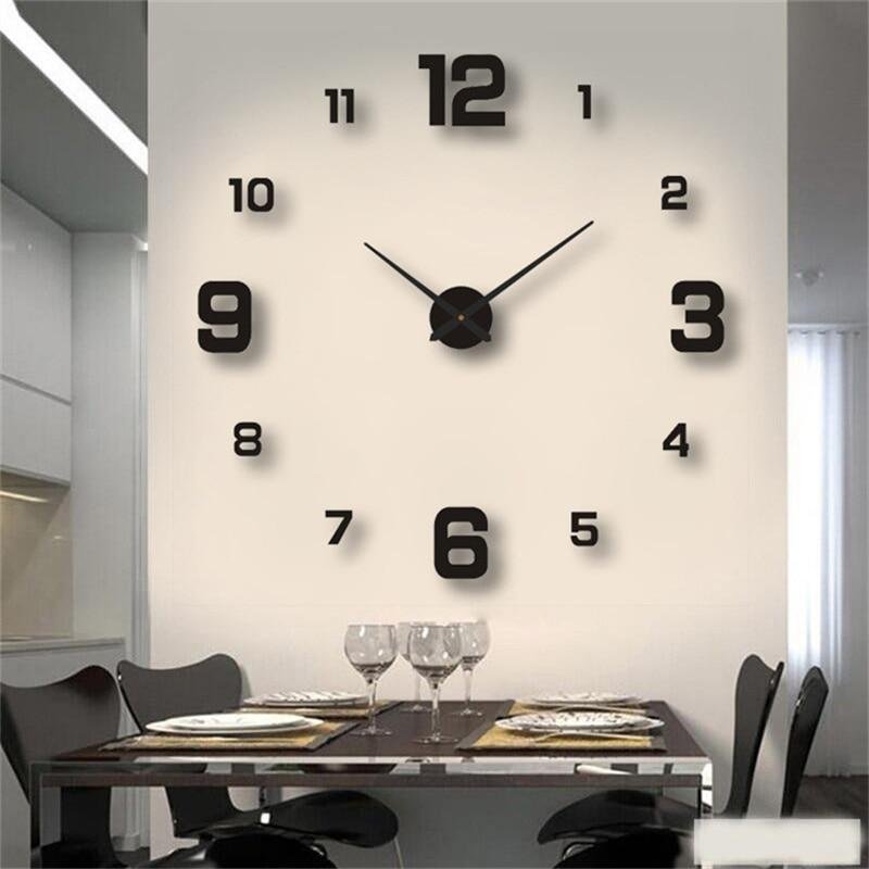 ¡Reloj 3D adhesivo para decorar a tu estilo y a precio mini!