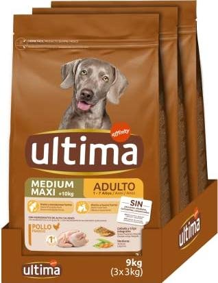 ¡Descuento exclusivo! Lleva 9Kg de pienso Ultima Medium Maxi Adulto al precio de 6Kg
