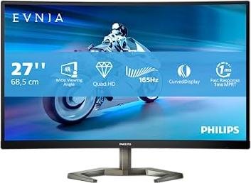 ¡Aprovecha la oferta del monitor Philips Evnia curvo de 27 QHD con FreeSync Premium y HDR10 a precio de descuento!