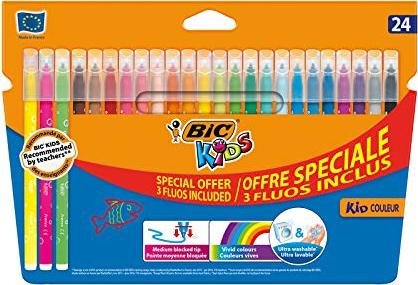 ¡Increíble descuento en la caja de 24 rotuladores BIC Kids Couleur!