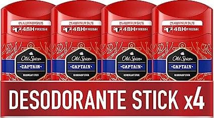 ¡Aprovecha la oferta exclusiva para el pack de 4 desodorantes Old Spice Captain en Stick!