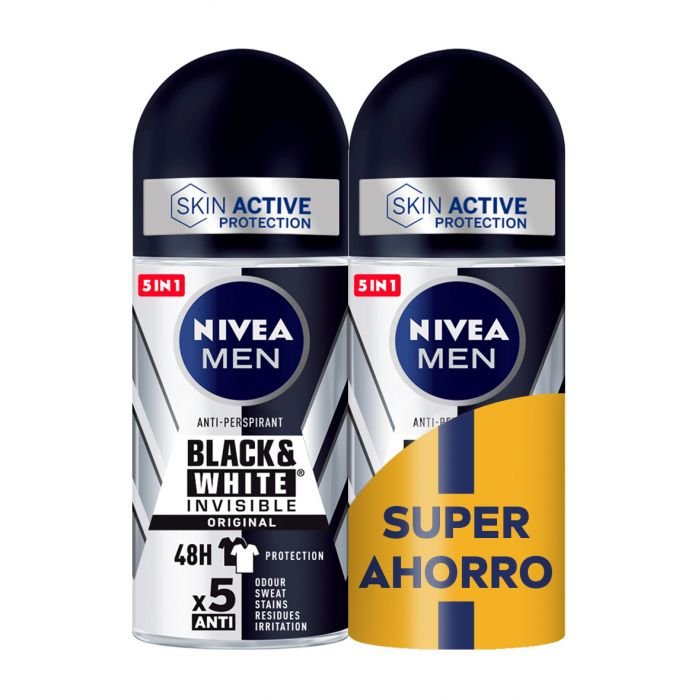 ¡Ahorra al máximo con el pack duplo de Nivea Men Black & White Invisible!