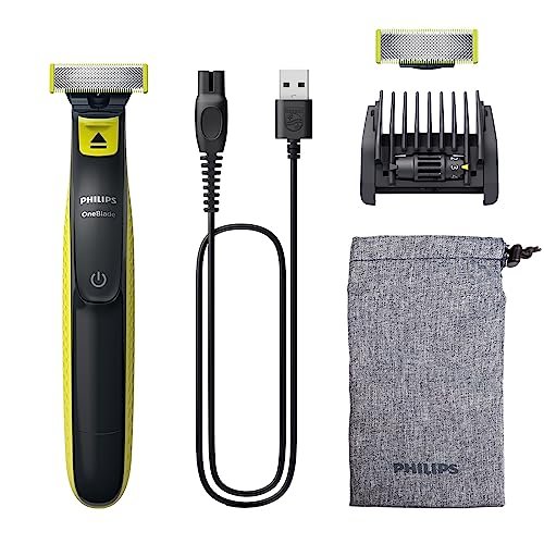 ¡Ahorra un 50% en la revolucionaria Philips OneBlade híbrida con 2 cuchillas y peine guía 5 en 1!