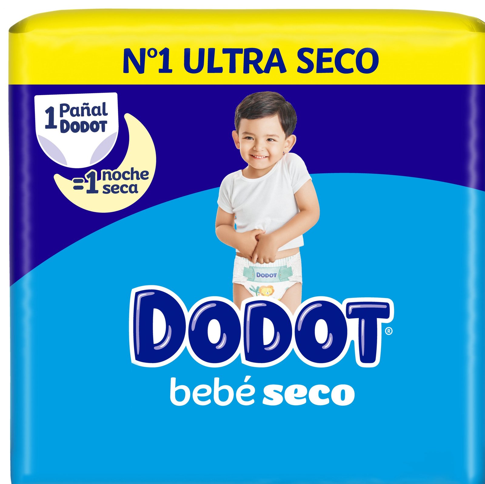 Ahorra un 50% en los pañales Dodot Bebé Seco cada mes.