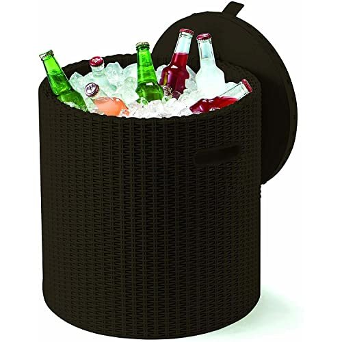 ¡Oferta única! Mesa nevera de jardín 39 litros ¡imperdible!