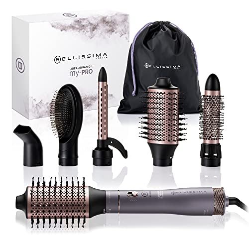 ¡Logra peinados perfectos con el increíble cepillo de aire Bellissima Ceramic & Argan 6 en 1!