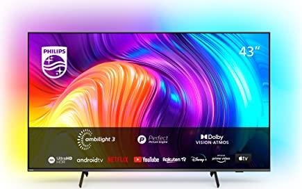¡Ahorra con nuestro súper descuento en el televisor Philips de 43 UHD 4K con Ambilight en 3 lados y HDR!