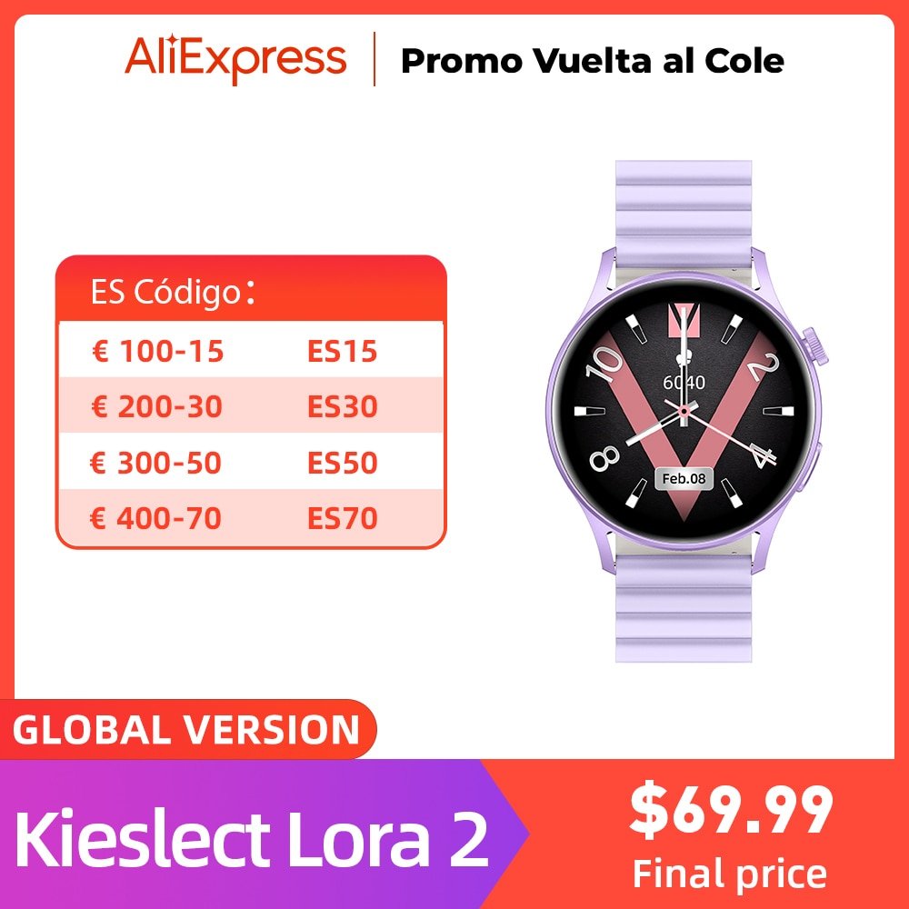 ¡Obtén tu smartwatch Amoled con seguimiento deportivo real a un precio de locura!
