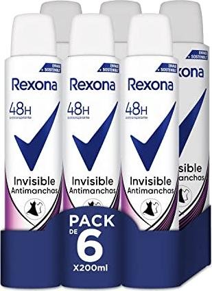 ¡Aprovecha el pack de 6 desodorantes Rexona anti manchas en oferta y mantén tus axilas frescas todo el día!