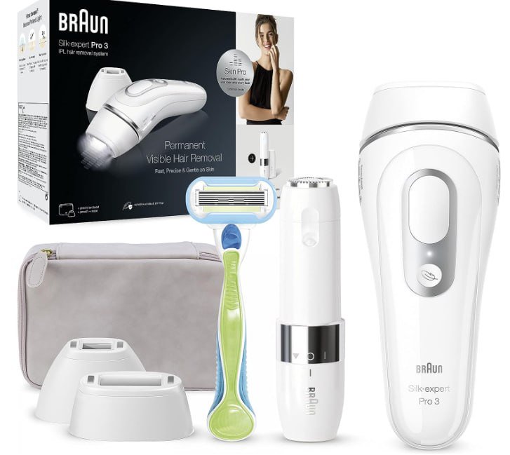 Atrévete a una piel suave y sin vello con la depiladora láser IPL Braun Pro 3 ¡y obtén una rasuradora de regalo!