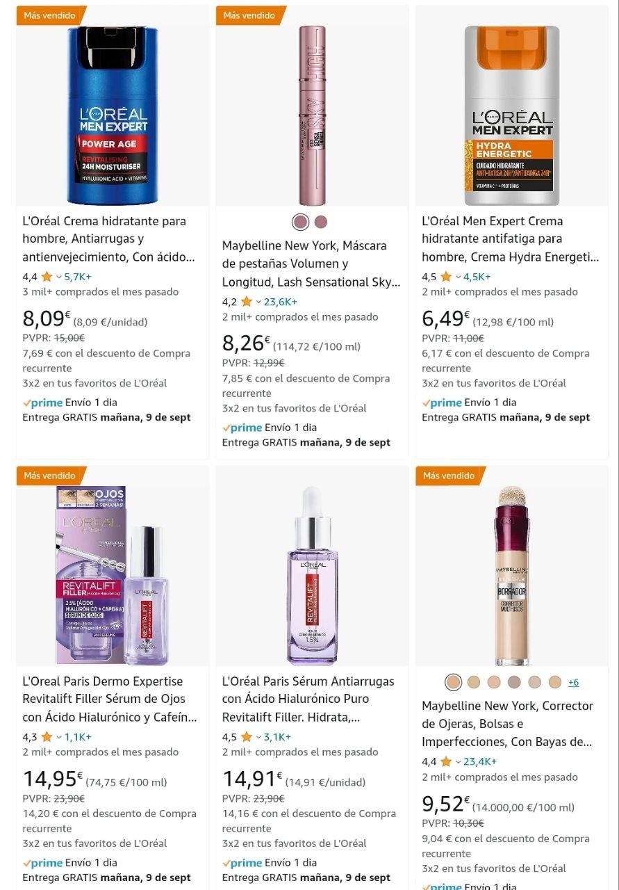 ¡Aprovecha el chollazo 3X2 en L’Oreal y obtén el tercero gratis!