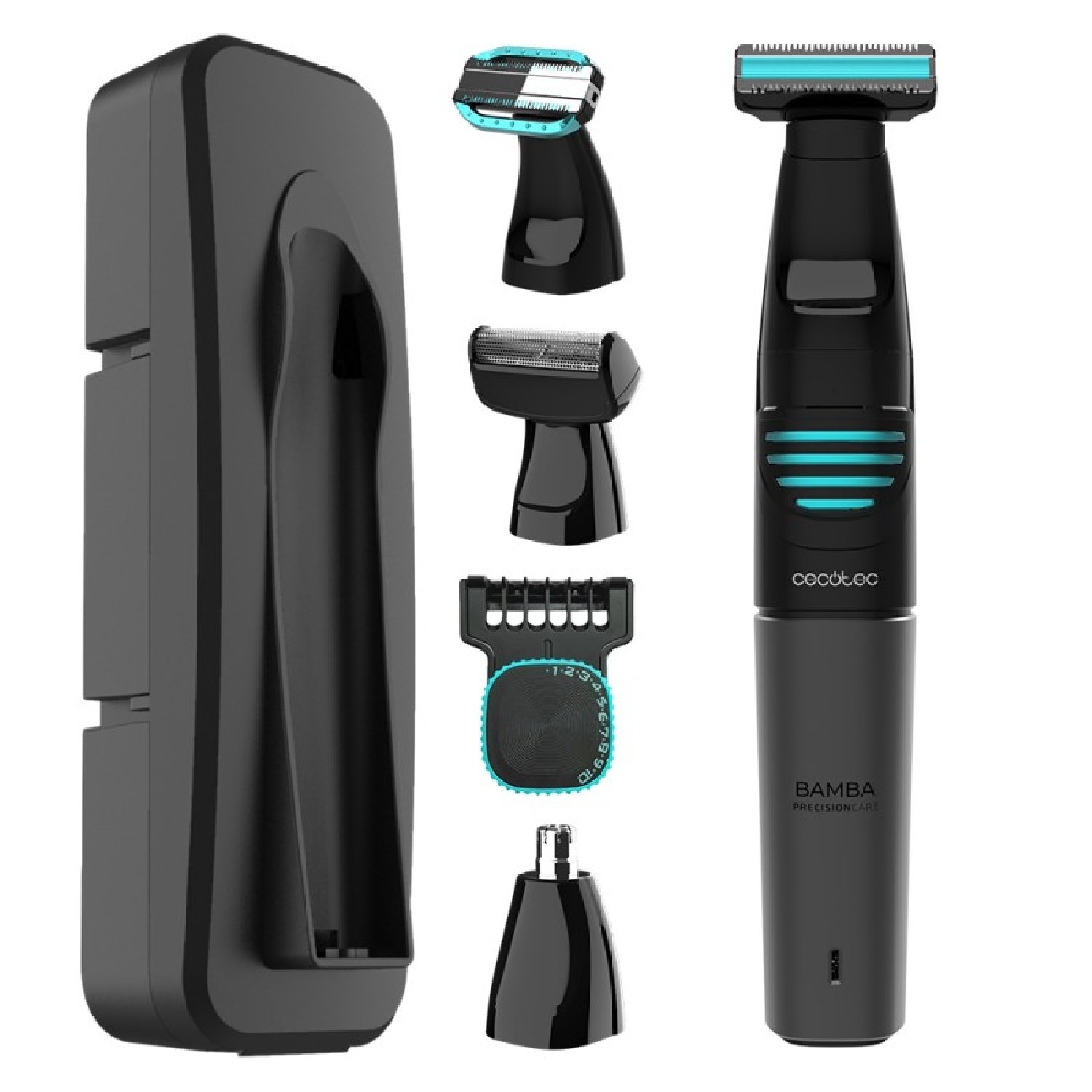 ¡Descubre el secreto para un afeitado perfecto con la afeitadora Cecotec Trimmer Multigrooming Bamba 5 en 1!