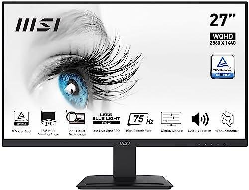 Aprovecha la gran oferta: Monitor MSI PRO de 27 WQHD en Panel VA ¡Increíble descuento!