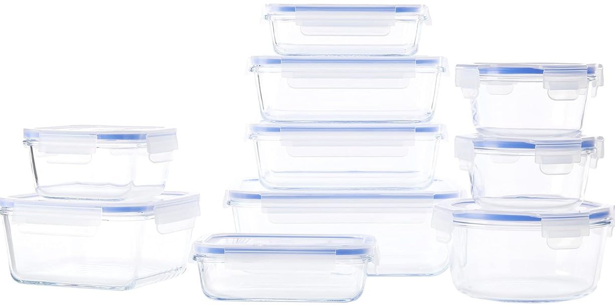 ¡Ahorra dinero y mantén tus alimentos frescos con este increíble pack de 10 recipientes herméticos de Amazon Basics!