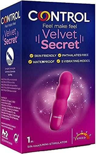 ¡Obtén un 50% de descuento en el increíble mini estimulador vaginal de Control Velvet Secret y experimenta 5 modos de vibración!