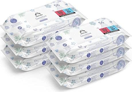 ¡Aprovecha ahora el increíble descuento en el formato ahorro de 6 paquetes de toallitas húmedas Mama Bear Sensitive sin fragancia!
