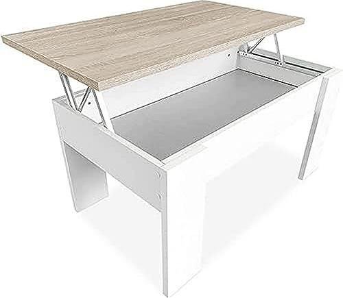 ¡Aprovecha el descuento exclusivo en esta mesa de salón elevable con cajón y envío Prime!