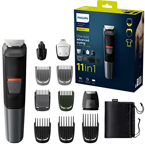 ¡Ahorra big con el precio más bajo en la afeitadora Philips Multigroom Serie 5000, 11 en 1 para cara y cuerpo!