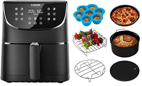 ¡Aprovecha esta increíble oportunidad para adquirir la potente freidora de aire Cosori de 5,5L con set completo de accesorios!