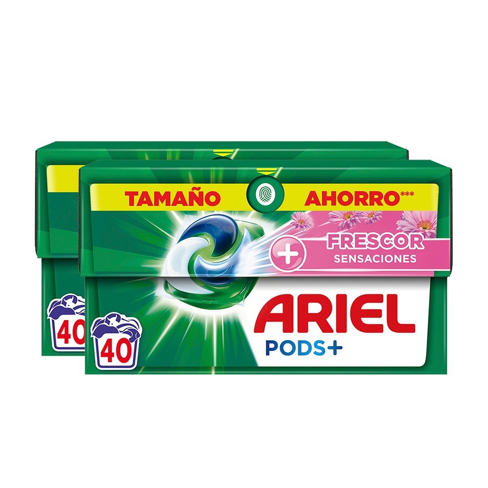 Ahorra al máximo con el pack de 80 cápsulas de detergente Ariel Sensaciones