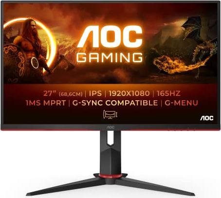 ¡Increíble descuento en el monitor AOC Gaming de 27 FHD con 165Hz y FreeSync Premium! No te lo pierdas.