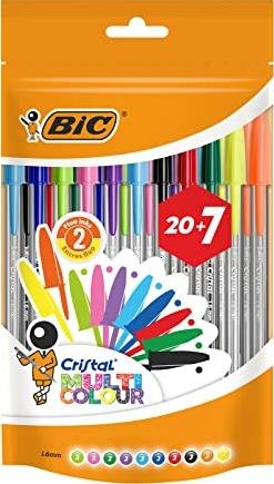 ¡Ahorra tiempo y dinero con el combo perfecto de 27 bolígrafos BIC Cristal con envío Prime!
