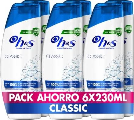 ¡Ahorra más, compra el pack de 6 champús H&S Classic de 230ml!