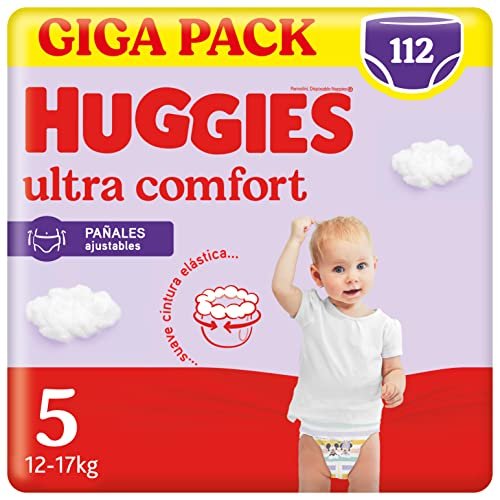 ¡Dale a tu bebé la máxima comodidad con esta oferta de pañales Huggies Ultra Comfort en talla 5 con encantadores diseños de Disney!
