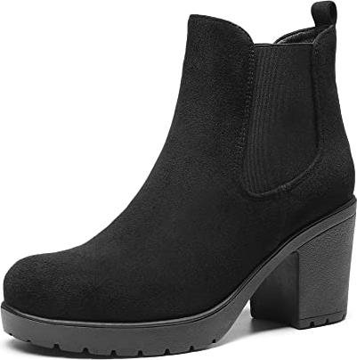 ¡Descubre los botines de mujer con tacón ancho y plataforma que te encantarán con nuestra oferta y cupón de descuento exclusivo!