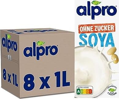 ¡Descubre la imperdible oferta en bebida vegetal de Soja Alpro, sin azúcar, en formato 8x1L!